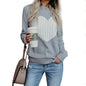 Long Sleeve Knit Heart Sweater