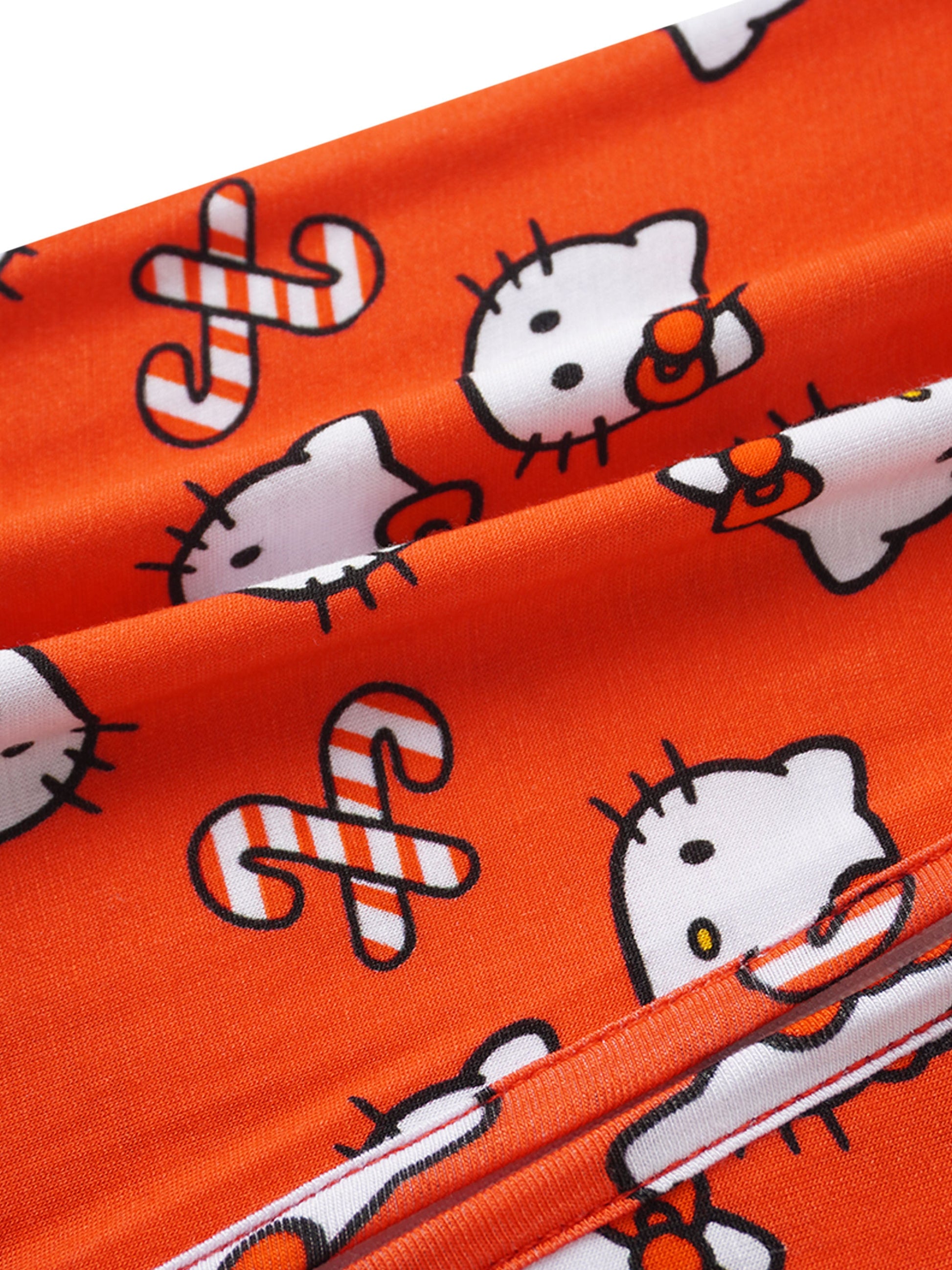 PoshTOT Sanrio Hello Kitty Red Bamboo Baby Convertible Zippy Romper - - Zippy Romper