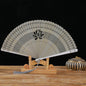 New Chinese Super Fairy Lotus Small Fan Hanfu Qipao Women's Hollow Fan Wedding Photography Props Folding Fan - K5 - Fans