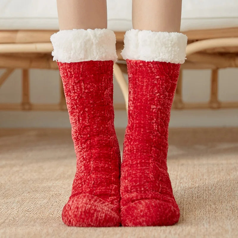 Warm Cozy Fuzzy Fluffy Cozy Socks Non Slip Floor Socks Thick Thermal Socks