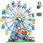 Rotating Ferris Wheel Amusement Park Building Block Kit with Lights - Kia Day Design