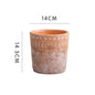 Vintage Red Clay Pot with African Element Design Kia Day Design