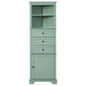 Green Triangular Tall Cabinet With 3 Drawers and Adjustable Shelves - Kia Day Design