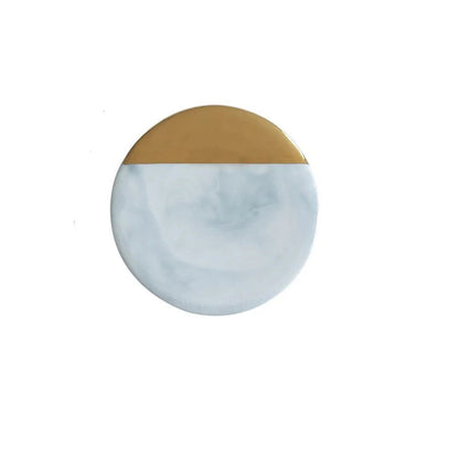 Gold Marble Ceramic Coaster Kia Day Design