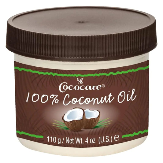 Cococare 100% Pure Coconut Oil - All Natural Coconut Oil for Skin and Hair 4 oz - 2 Pack