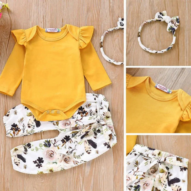 Cute Baby Girl Romper Set