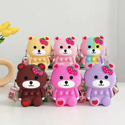 Antistress Bear Shoulder Bag Toy Kia Day Design