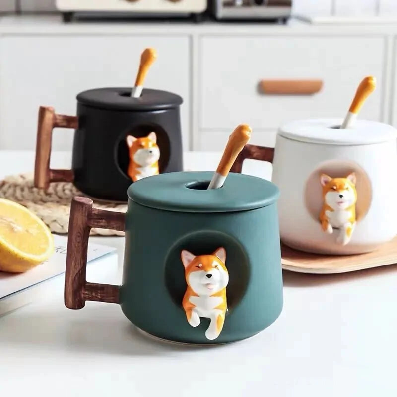 Shiba Inu Ceramic Mug Set