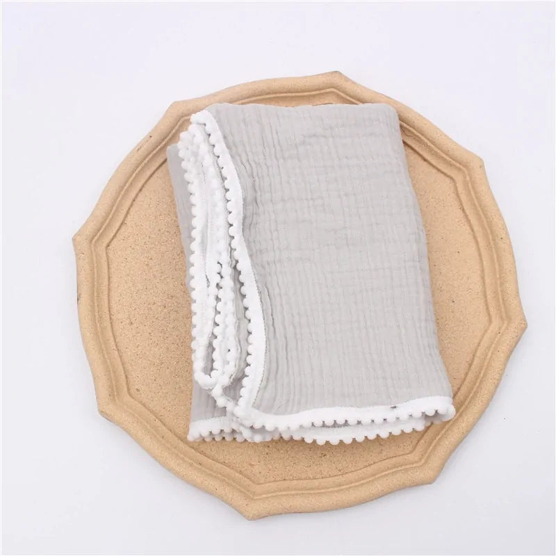 Organic Cotton Baby Tassel Blankets - Kia Day Design