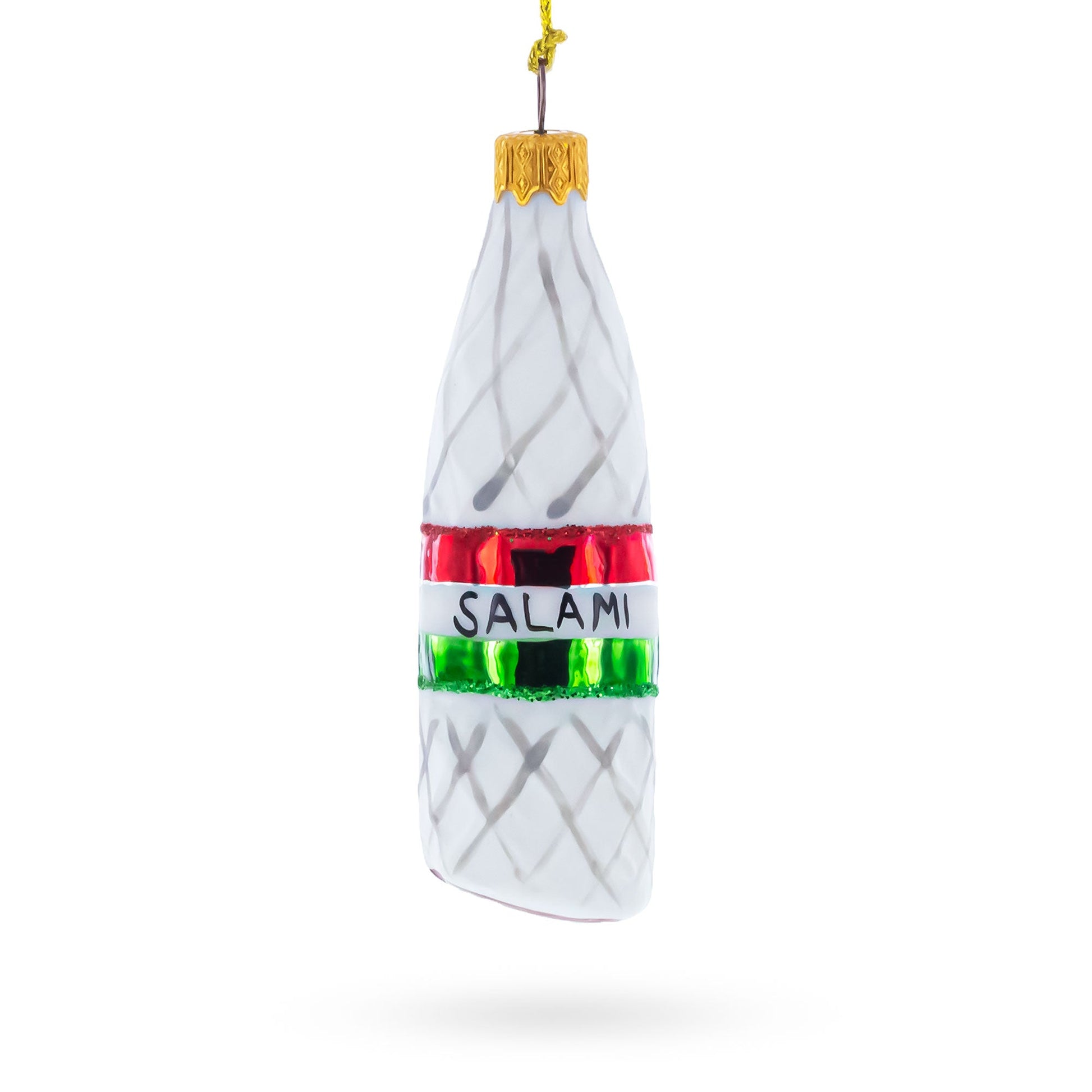 Deli Style Salami Sausage Glass Christmas Ornament- BestPysanky- {{Product type}}