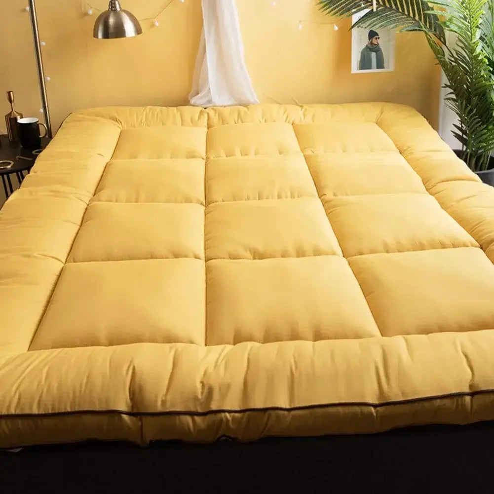 Traditional Tatami Futon Mattress – Thick Foldable Floor Mat (Queen) - - Tatami