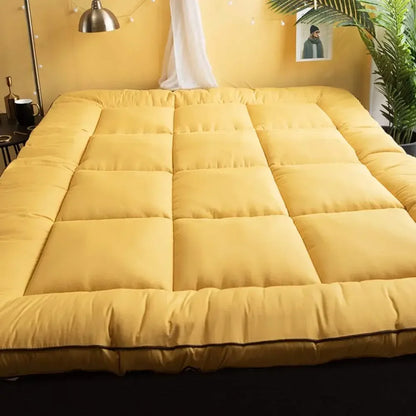 Traditional Tatami Futon Mattress – Thick Foldable Floor Mat (Queen) - - Tatami