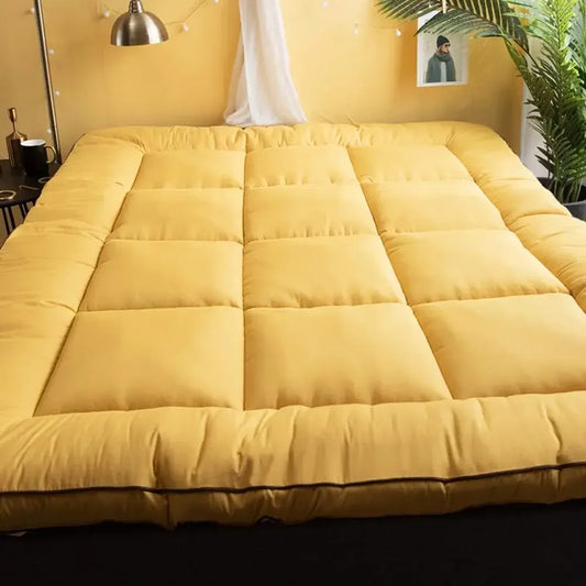 Traditional Tatami Futon Mattress – Thick Foldable Floor Mat (Queen) - - Tatami