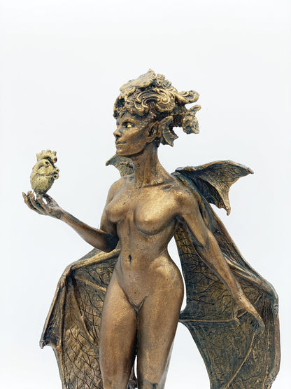 Lilith Statue, Hand Painted Resin Sculpture | Mythic Goddess Figurine |Myths and Legends Character |Altar Statue for Gothic Home Decor - -