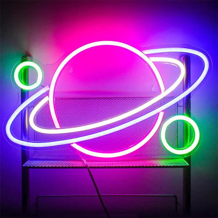 New Planet Neon Light - Space Series USB Night Lamp Kia Day Design