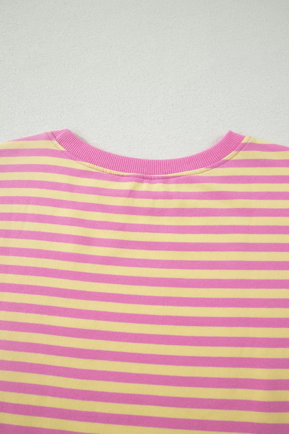 Striped Round Neck Tee and Shorts Casual Set- Shopimist- {{Product type}}
