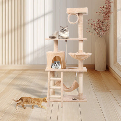 Cream Cat Climbing Tree - - cat tree