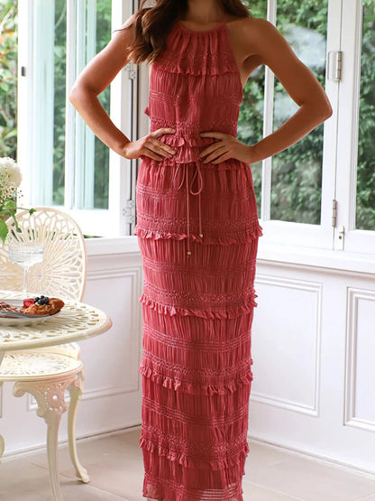Sleeveless Top and Maxi Skirt Set- Shopimist- {{Product type}}