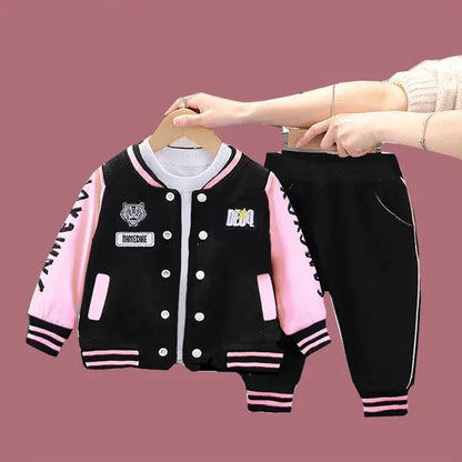 Childrens Baseball Jacket Pink