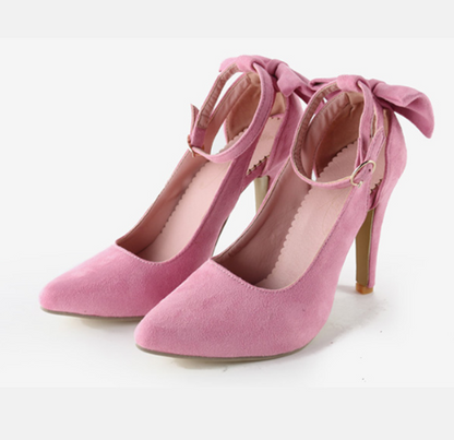 Bow Detail Stiletto Heels- Kia Day Design- {{Product type}}