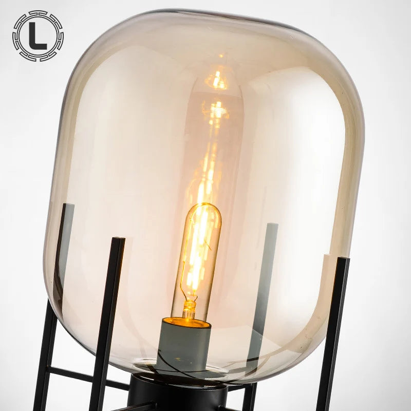 Decorative Metal Glass Led Table Lamp