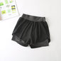 Quick-Drying High-Waist Sports Shorts - Dark grey XL - shorts