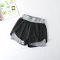 Quick-Drying High-Waist Sports Shorts - Light grey - shorts