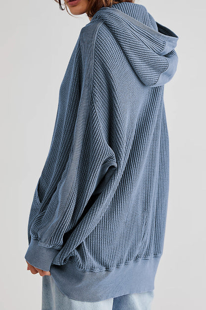 Zip-Up Long Sleeve Jacket - -