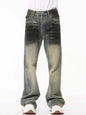 Men's Full Size Fade Loose Fit Jeans Plus Size - Medium -