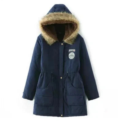 Casual Ladies Jacket Thick Warm Large Hooded Winter Coat Women Coats Jackets