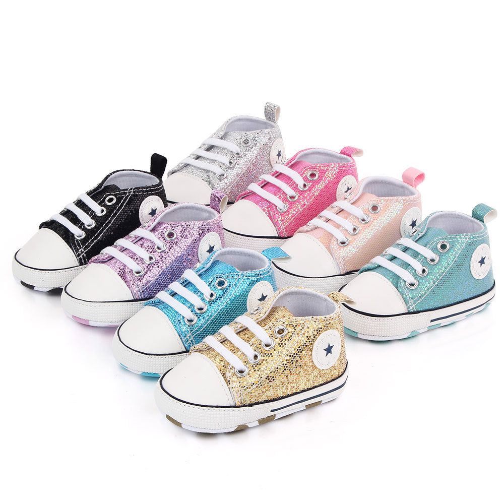 Fashionable Cute Canvas Shoes for Newborn Babies - - baby shoes