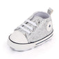 Fashionable Cute Canvas Shoes for Newborn Babies - Sliver 13cm - baby shoes