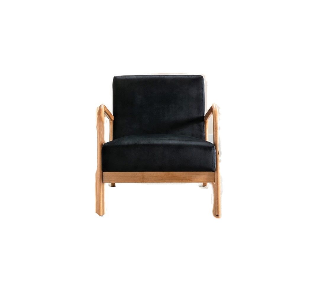 Classic Mid-Century Modern Accent Chairs, Open Framed Armchair With Cushioning- Unique Piece Furniture- {{Product type}}