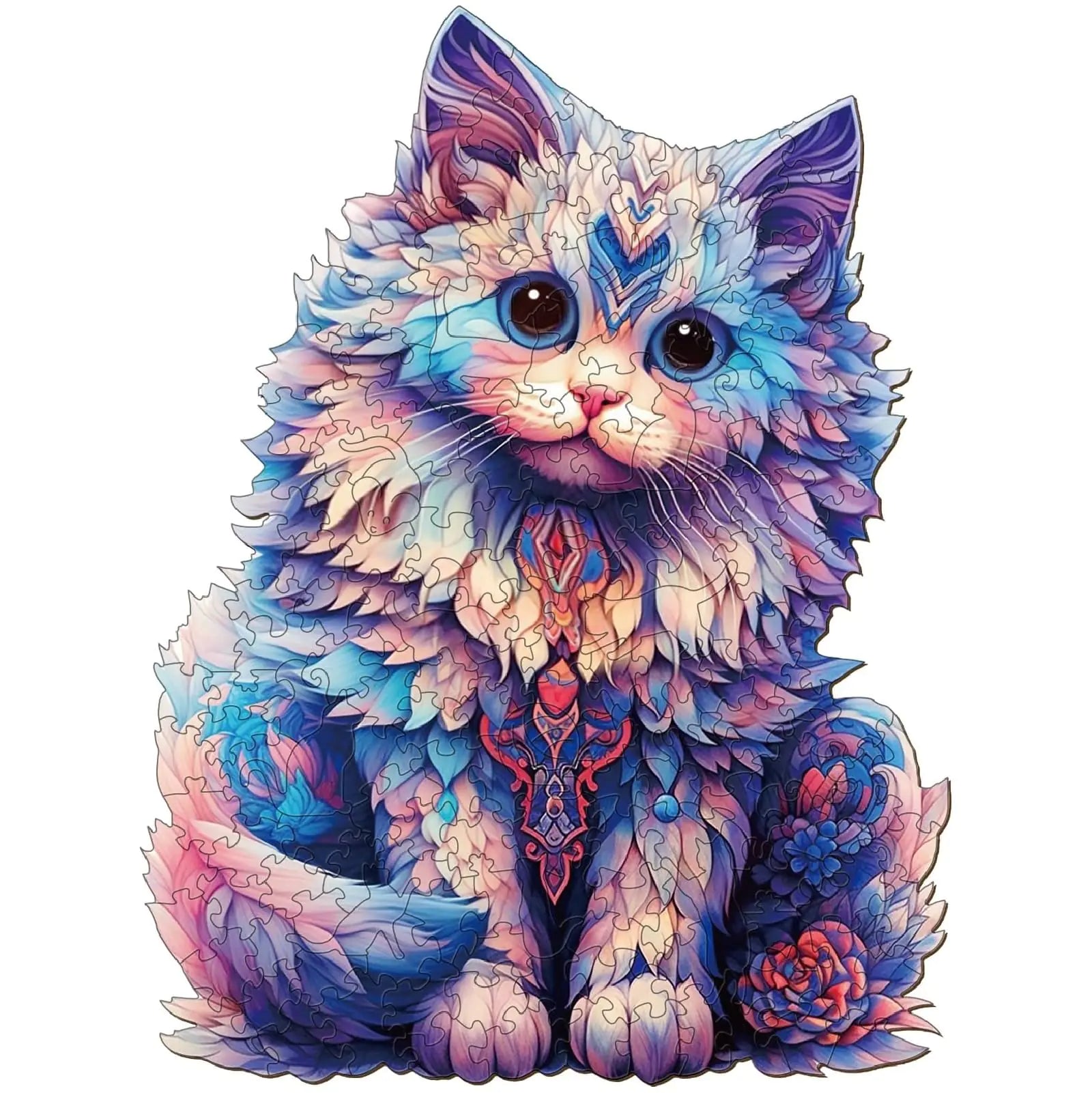 Aeekdook Wooden Ragdoll Cat Puzzle - Large - puzzle