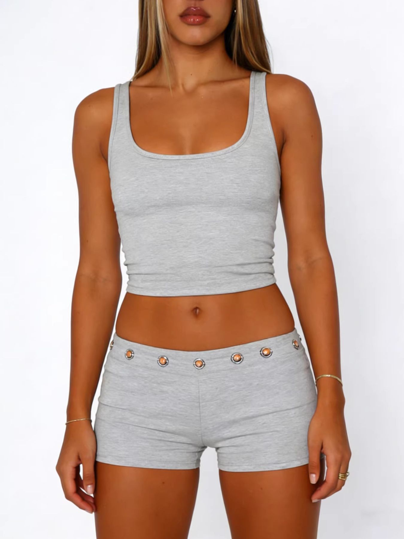 Wide Strap Tank and Shorts Set- Shopimist- {{Product type}}