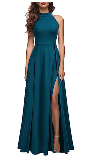 Chic Womens Halter Party Dress - - dress