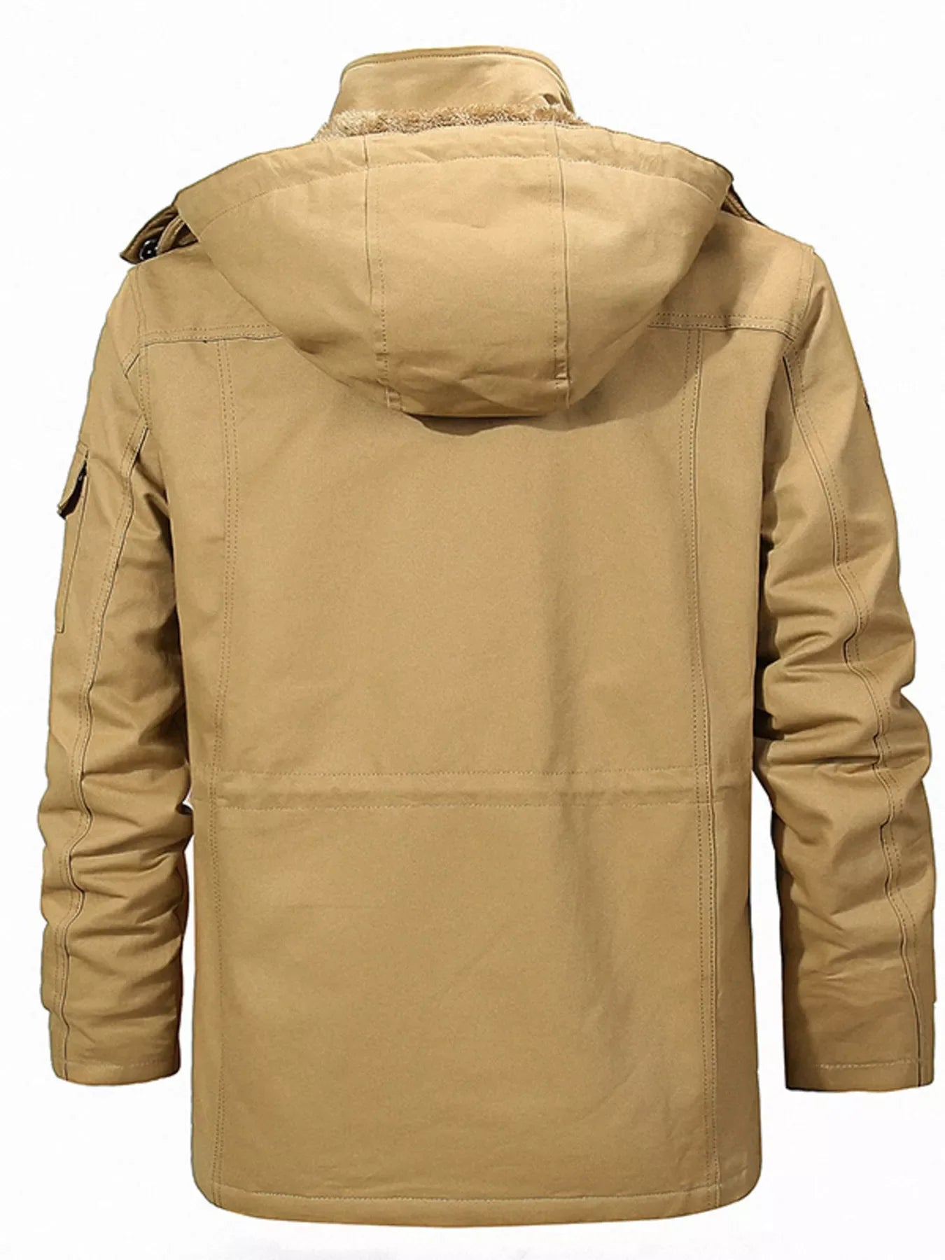 Men's Full Size Zip Up Fleece Lined Jacket Plus Size - -