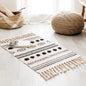 Handwoven Moroccan Cotton Fringe Area Rug - Kia Day Design