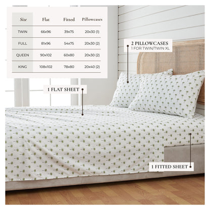 Coastal Printed Sheet Set - Newport Collection - - Bed Sheets