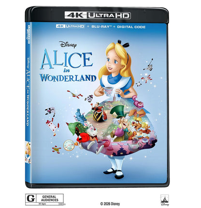 Alice In Wonderland (1951) (4K Ultra HD + Blu-ray + Digital) - -