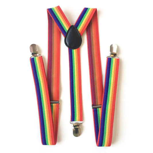 Rainbow Print Suspenders - Kia Day Design