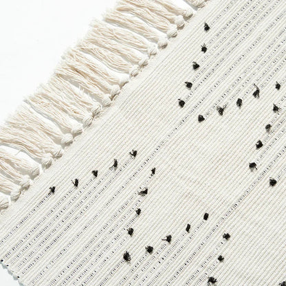 Floor Geometric Weave Thread Rug Kia Day Design