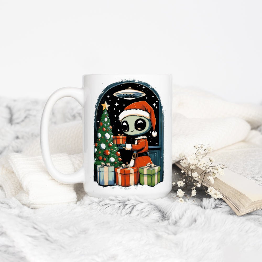 Alien Christmas Mug - -