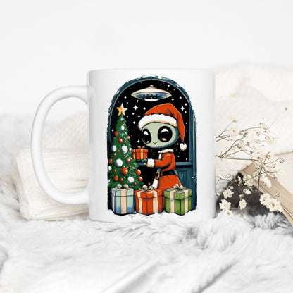 Alien Christmas Mug - -