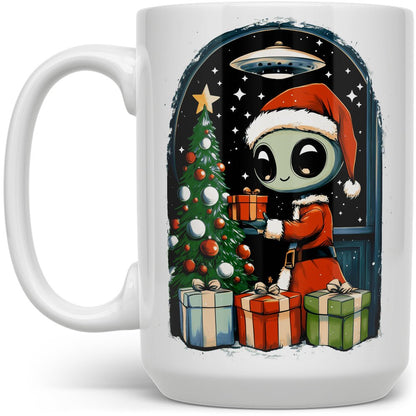 Alien Christmas Mug - 15oz -