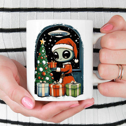 Alien Christmas Mug - -