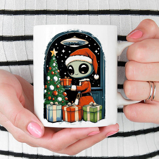 Alien Christmas Mug - - Mug