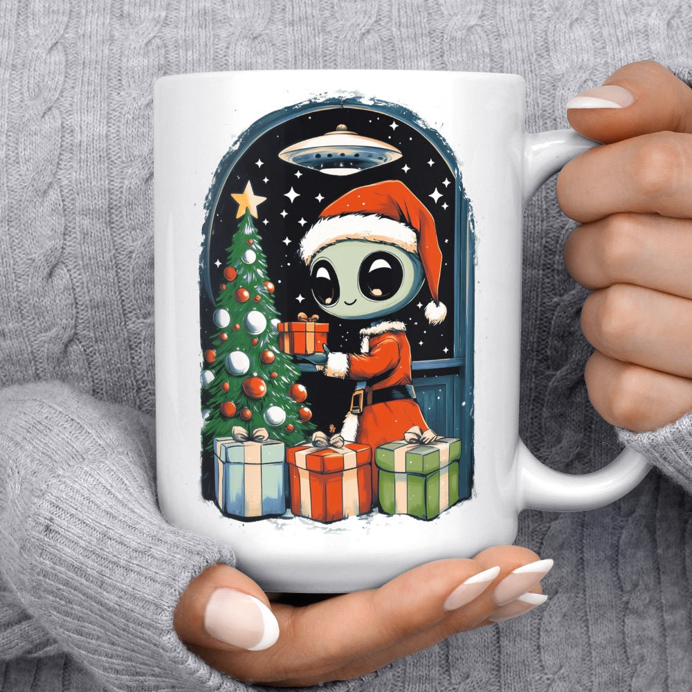 Alien Christmas Mug - -