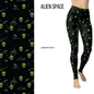 Alien Space Full Length Leggings with Pockets - 2X-3X = TC2 - Apparel
