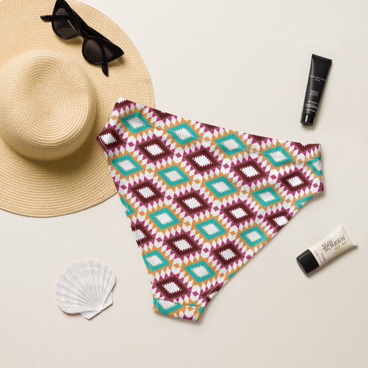 Baha Ranch Yeehaw Aztec Print Bikini Bottom - -